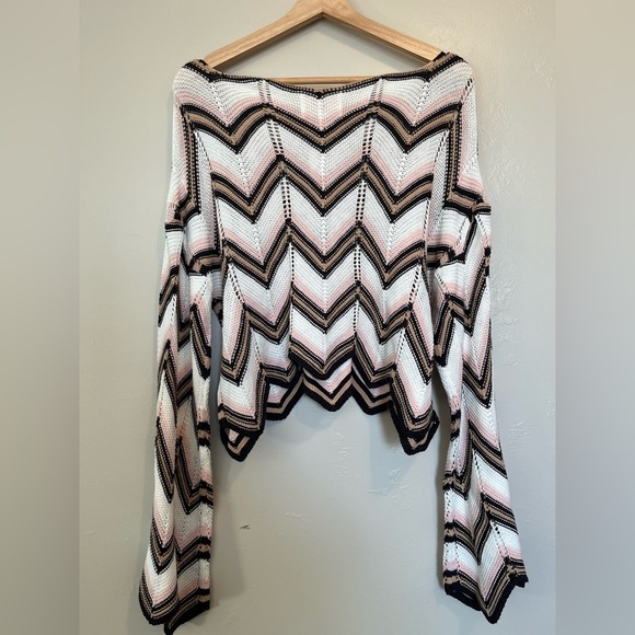 Lizbeth Chevron Pullover Sweater NWT - Picture 10 of 12